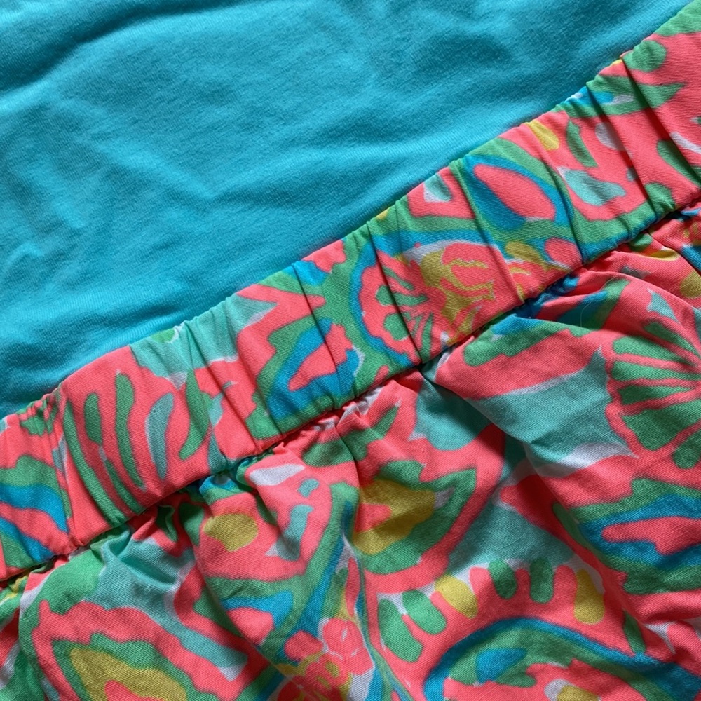 Lilly Pulitzer One Shoulder Dress Bright Blue - Picture 3 of 13
